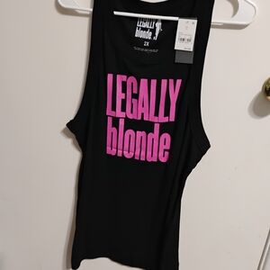 Legally Blind Black Tank Women's 2x
